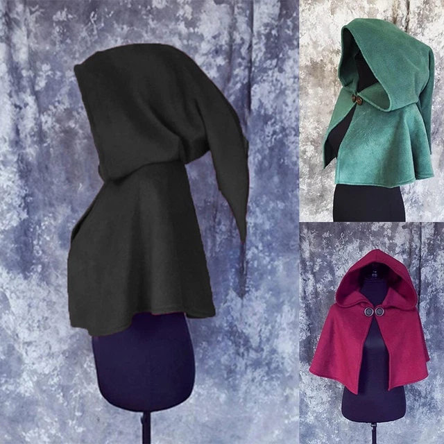Cosplay Vampire Cape Coat Casque Rétro Jeu de Rôle Vintage Femme Cape Manteaux