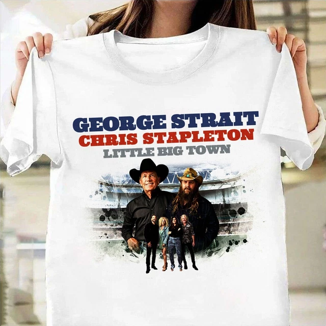 POPULAR CHRIS STAPLETON Tour 2023 Strait Cotton Shirt All size S