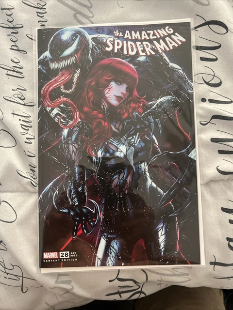 🕷🔥Amazing Spiderman 28 Ariel Diaz Variant Trade Venomized Mj 2023🔥🕷Hot