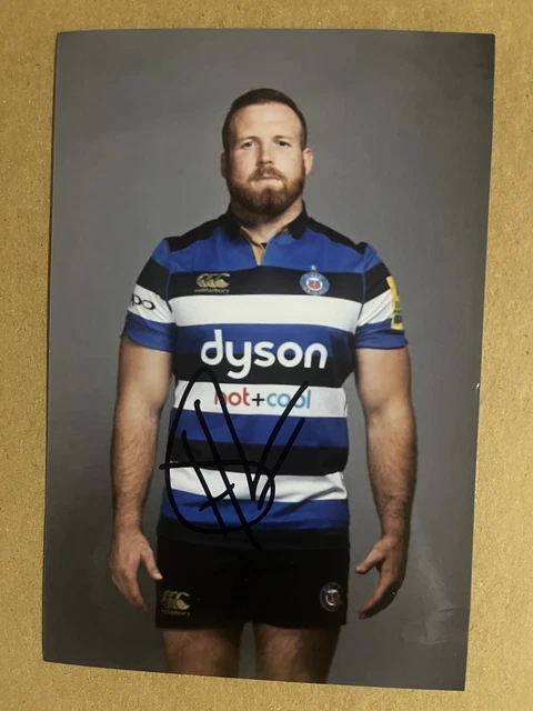 Henry Thomas - Bath Rugby Signed 6x4 Photo