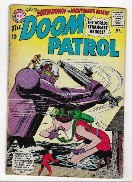 Doom Patrol #93 VG/FN 5.0 (DC Comics 1965, Arnold Drake) - Brotherhood of Evil