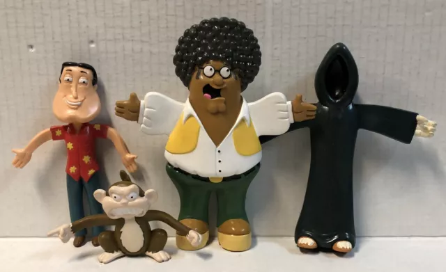 Family Guy Freakin Sweet Bendables Series 2 Rufus, Evil Monkey, Quagmire, Death Family Guy Freakin Sweet Bendables Series 2 Rufus, Evil Monkey, Quagmire, Death