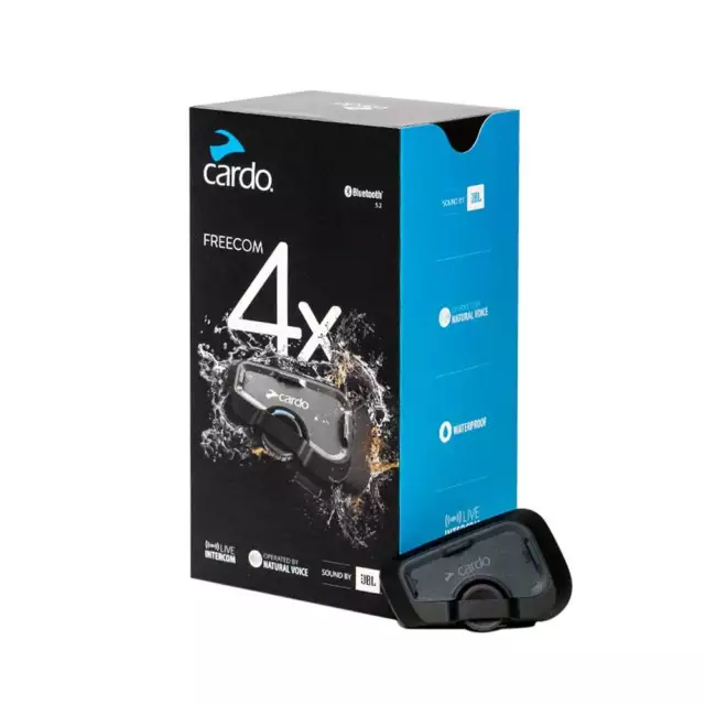 Cardo Freecom 4X Single Bluetooth Communication System -  Livraison gratuite!