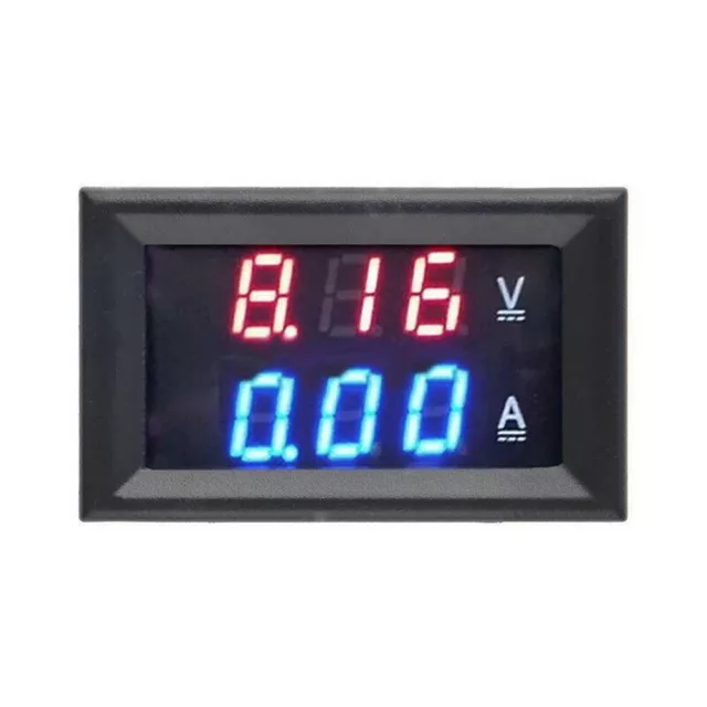 DC Voltmeter Ammeter LED Double Digital Display Volt Amp Meter 10A/50A/100A 3