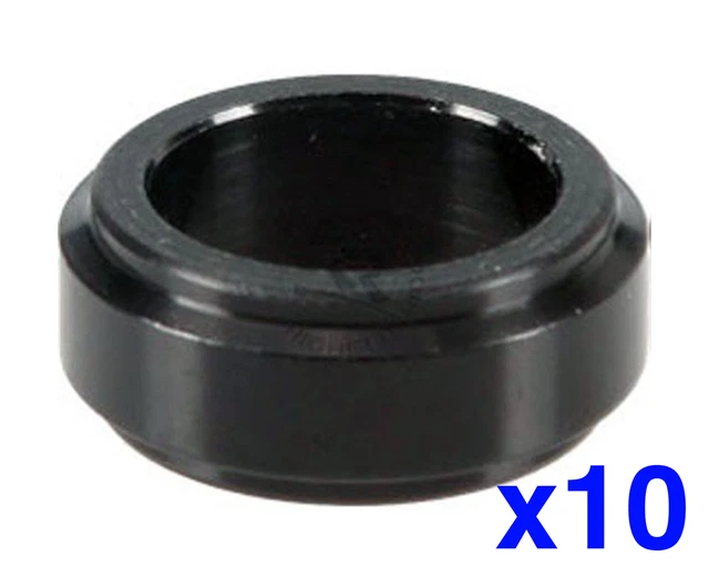 Lega Go Kart 17 mm distanziatore ruota asse stub 10 mm nero x 10 Karting Racing Race