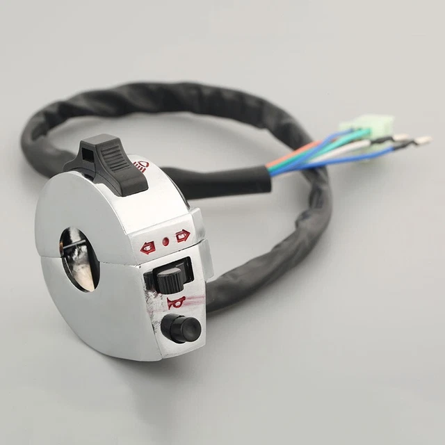 Commande De Guidon Moto Universelle étanche - Interrupteur Gauche/droit Pour Phare, Clignotant, Klaxon - Compatible Guidon 7/8"