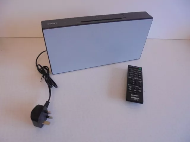 Sony Personal Audio System Cmt-X3Cd Cd Bluetooth Usb Fm Radio Black Remote