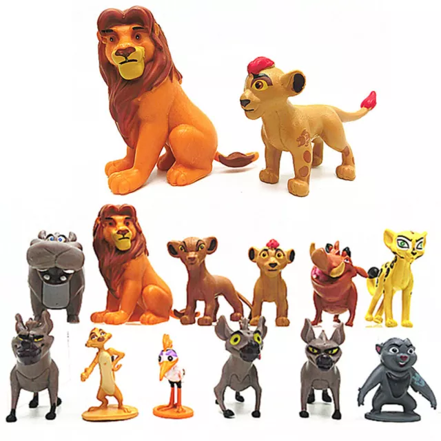 12pcs The Lion King Lion Guard Action Figures Cake Topper Animal Toys Decor Gift