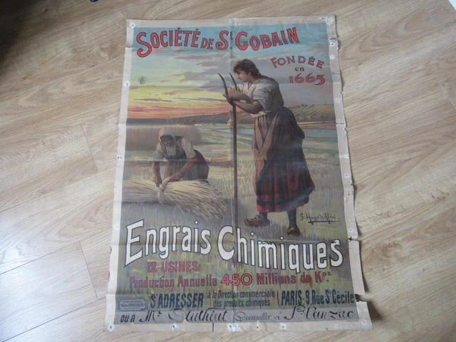 Affiche Ancienne Lithographie Jouets - Avion, Train, Cerf-volant, Poupée - Portalez