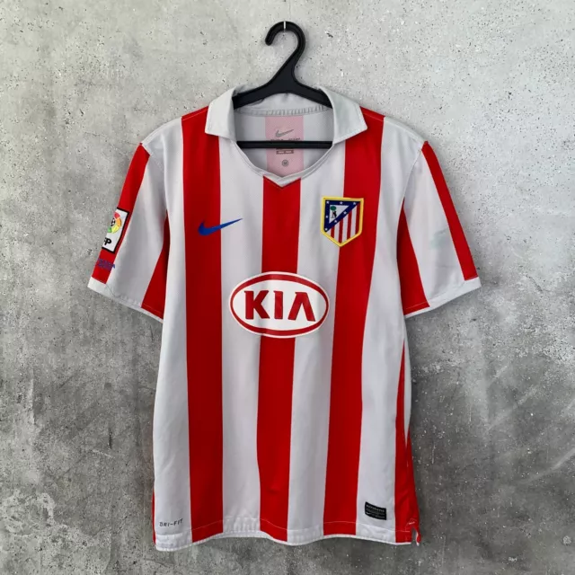 Atletico Madrid 2010 2011 Home Football Shirt Nike Jersey Size M