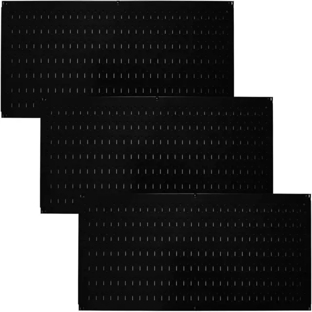 Pegboard Value Pack - (3) Pack of  16-Inch Tall X 32-Inch Wide Horizontal Black