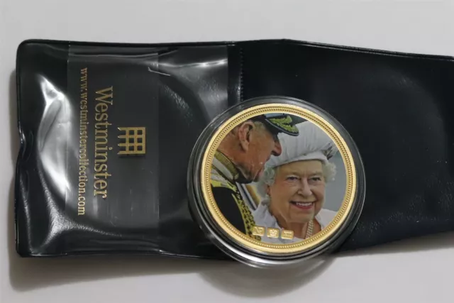 UK GB 50mm GOLD PLATED MEDAL ELIZABETH II B40 CP3