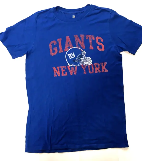 New York Giants Official NFL Blue Graphic Print T-Shirt American Football Large