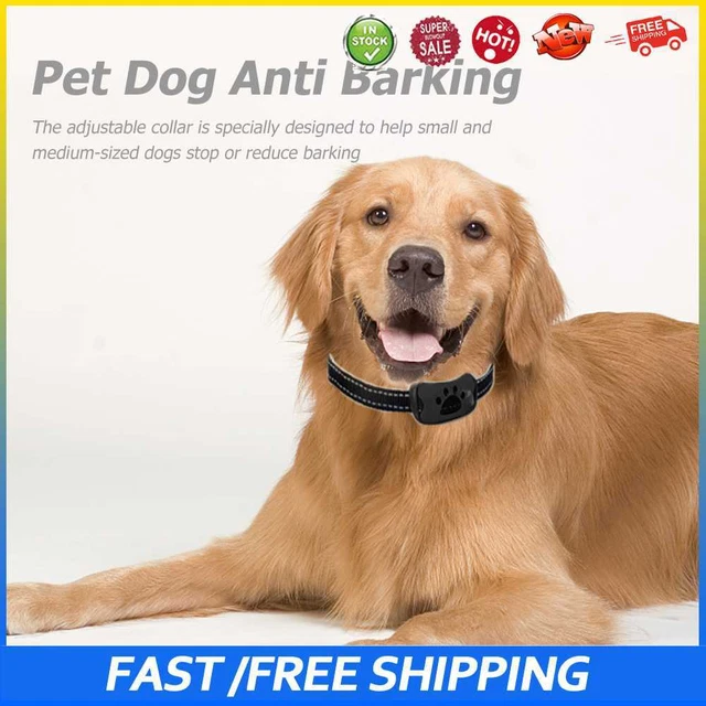 #b Cuello ultrasónico anti-ladridos impermeable para perros entrenamiento dejar de ladridos (negro)