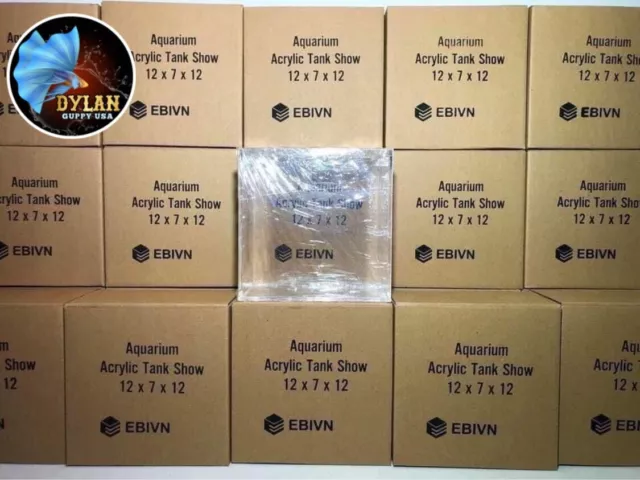 1 Aquarium Tank Show - High Quality - Acrylic Tank ( Size 12x7x12 Cm)