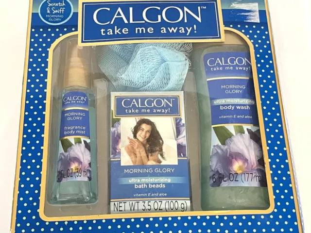 Calgon Take Me Away MORNING GLORY 3pc Gift Set NEW in Box 2