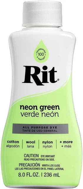 Tinte de tela líquida, verde neón, 236 ml