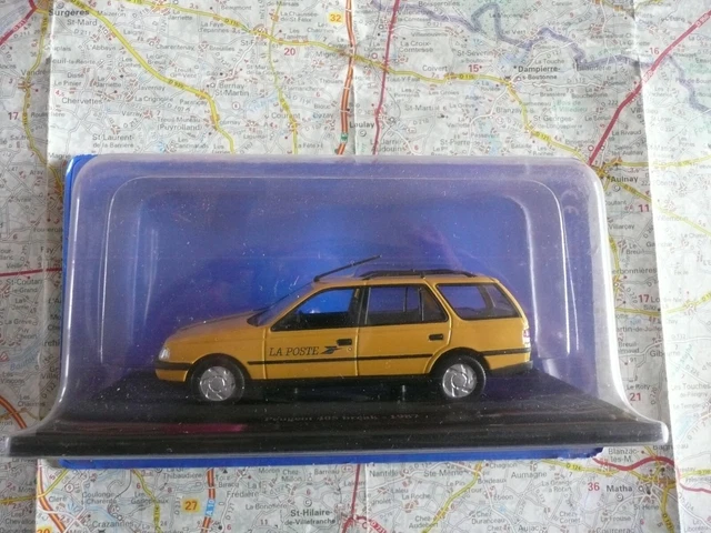 PEUGEOT 405 Break Postes 1987 UH 1/43  série La Poste en blister