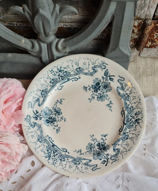 Assiette Plate Ancienne En Terre De Fer Margot – Céramique, Occasion