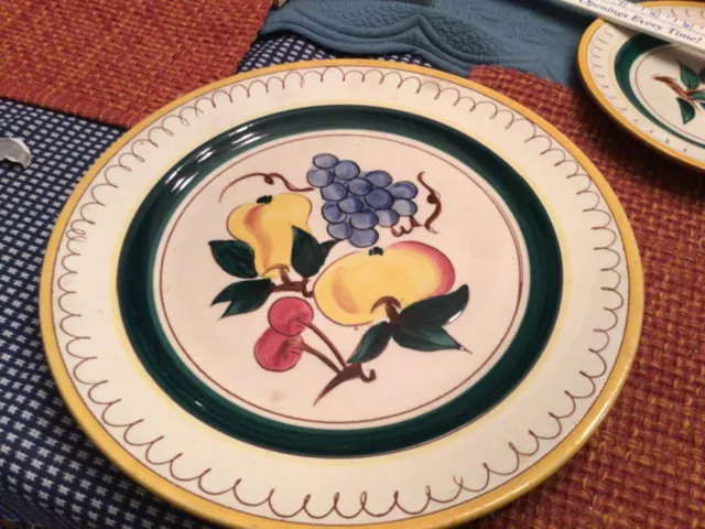 Vintage Stangl Pottery Fruit Pattern Large Ceramic Serving Platter 12 1/2”