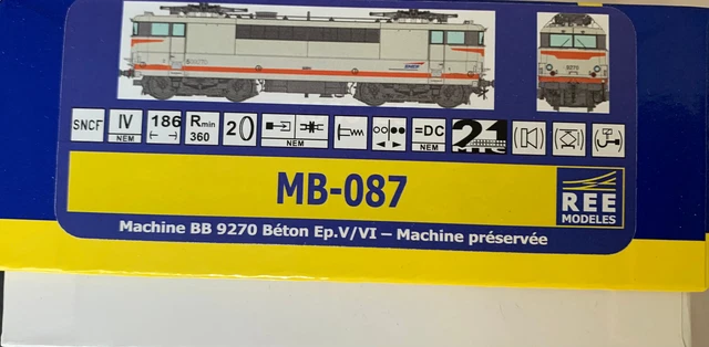 Locomotive électrique BB 9284, livrée Multiservice, Tours St Pierre, SNCF - REE MB-177S