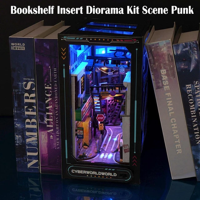 TOPBSFARNY Book Nook Kit 3D Puzzle - DIY Buchecke Mit LED Licht Für Bücherregal