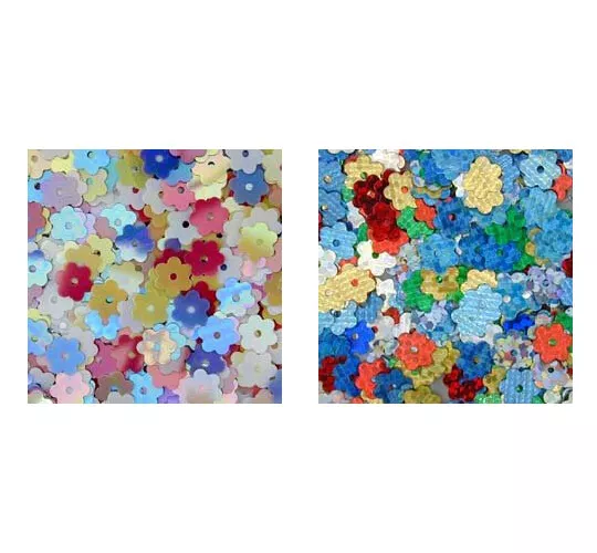 Pinflair Tiny Flower Sequins, 6mm, pack of approx 5g