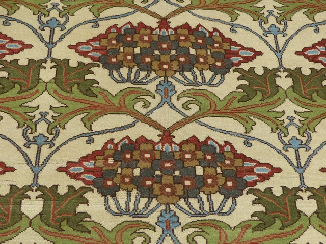 8'x10' New William Morris Hand Knotted wool Arts & crafts Oriental area rug
