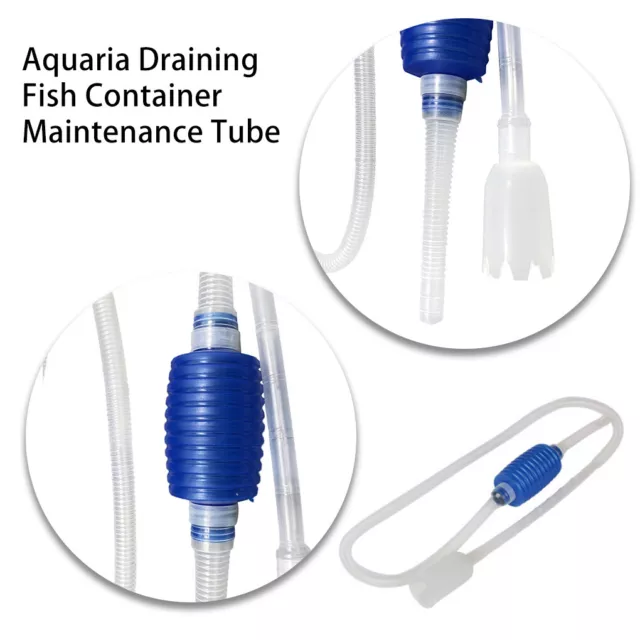 Freshwater Aquarium Fish Container Cleaning Pump Water Change Siphon Hose