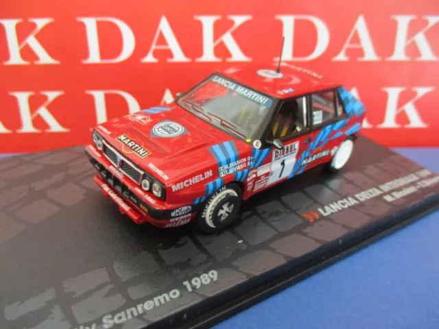 Die cast 1/43 Modellino Auto Lancia Delta Int. 16V Rally San Remo 1989 M.Biasion