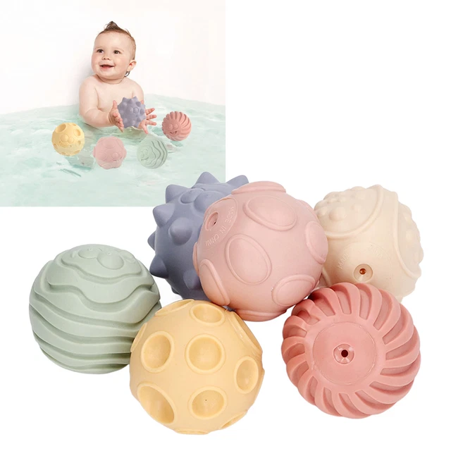 Textured Squeeze Ball Squeaking Sound Baby Sensory Ball For Home
