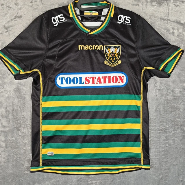 T Shirt Rugby France Maillot De Rugby Northampton Saints 2018 - Taille XL - Marque Macron - Occasion (livraison Longue) Maillot Rugby France