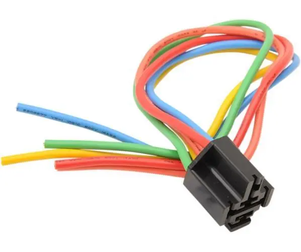 Drag Specialties Colored 5 Wire Relay Socket Assembly for V-Twin - DS272096