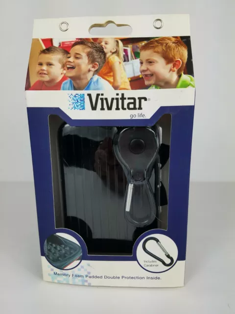 Vivitar Aluminum Metal Case Memory Foam Lining Holds Phone,Camera New In Box