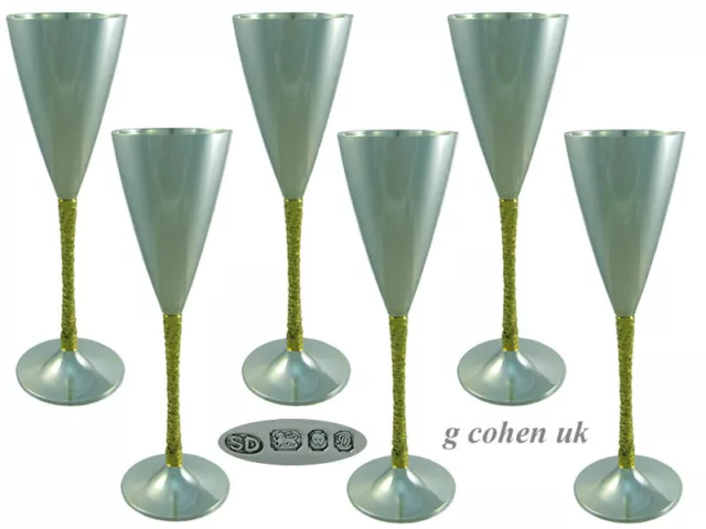 Set of 6 Silver  Goblets Stuart Devlin1981