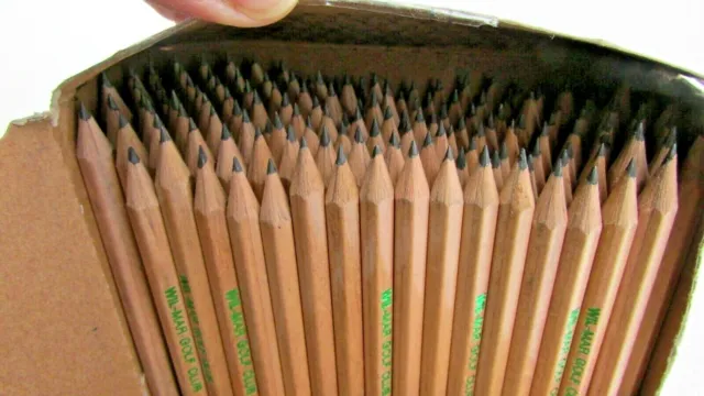 Golf Pencils Sharpened 3-1/2" Wooden 149 COUNT NEW Stamped "Wil-Mar Golf Club"