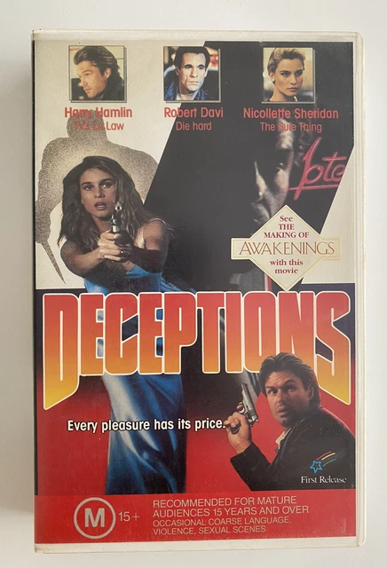 DECEPTIONS [VHS] FIRST Release Big Box Ex-Rental Video Tape Hamlin ...