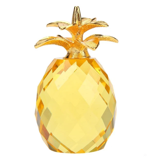 Crystal Pineapple Figurines Table Ornament DIY Art Gift Home Car Decoration FS2#