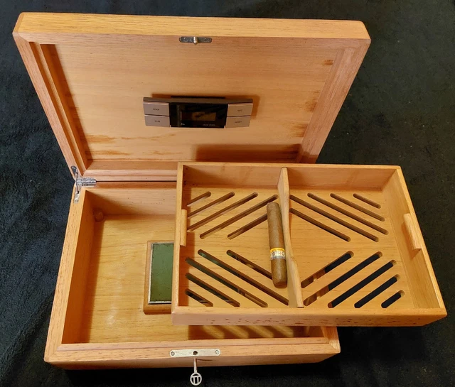 Humidor Umidificatore Sigari con Igrometro Digitale