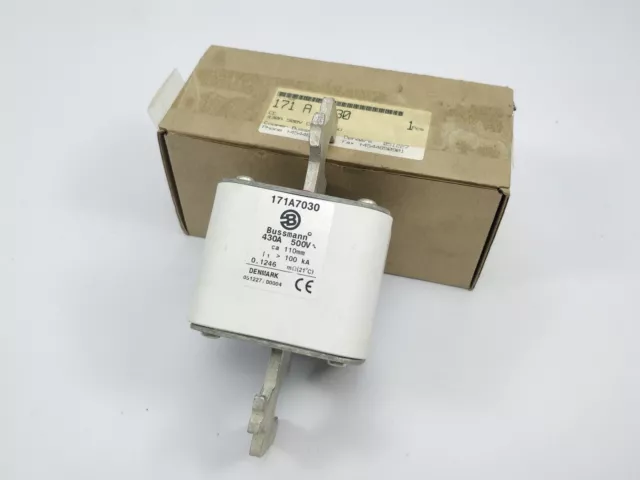 Bussmann 171A7030 Fusible 430A 500V Environ 110mm 100kA