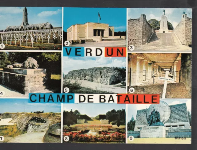 cp - VERDUN CHAMP DE BATAILLE - Meuse - 55 -  circulée