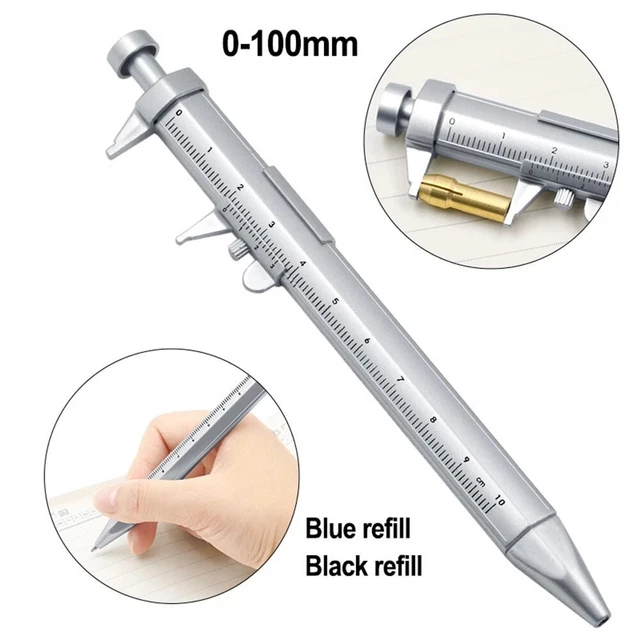 8g Multifunzione 0.5mm Gel Inchiostro Penna Vernier Calibro a Sfera Penna