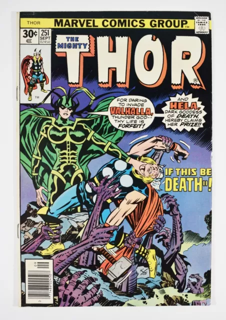 The Mighty Thor # 251 Marvel Comics Group 1976 1st Series VF+ Bronze Age