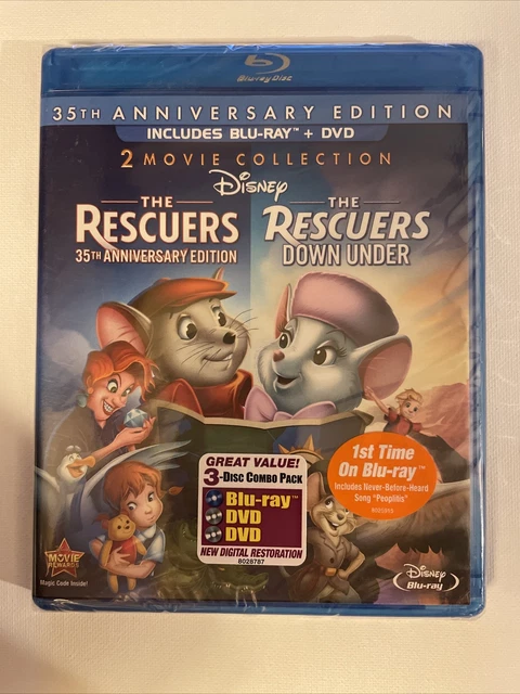 THE RESCUERS / The Rescuers Down Under (35th Anniversary Edition) (Blu ...