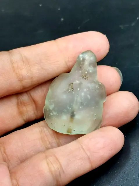 Collectible Estate Original Ancient Burmese Pyu period Rock Crystal Turtle bead