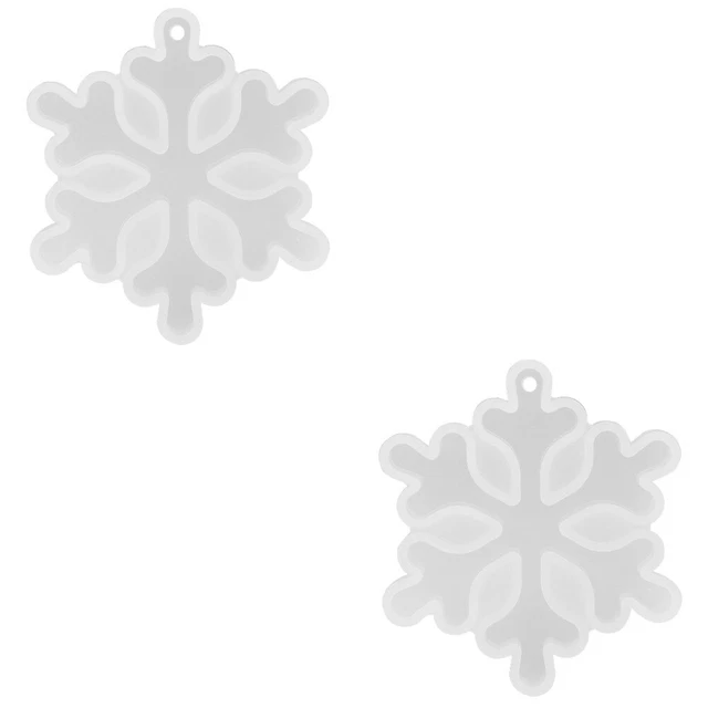 Set 2 Weiß Kieselgel Silikonform Für Hängenden Anhänger Gießformen Aus Harz