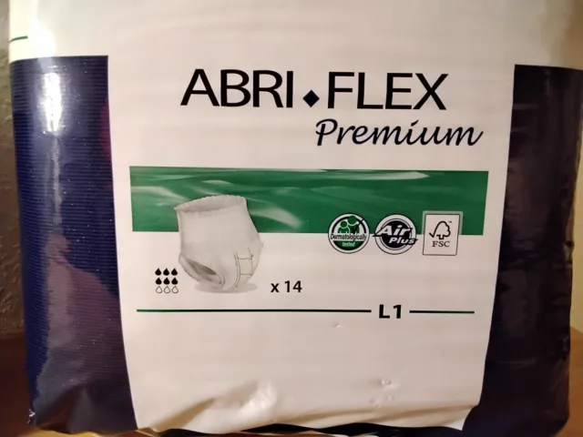 2x ABRI FLEX Premium Inkontinenz Pants Größe L1 inkl. 1x ABRISAN Premiumeinlagen