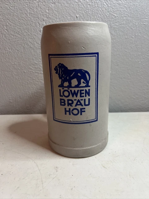 Lowenbrau Munchen Germany Stoneware Beer Stein Mug 1 Liter