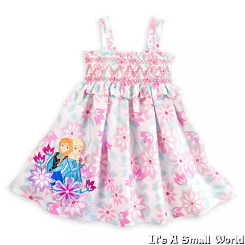 Disney Store Frozen Anna Elsa Floral Sundress Smocked Dress 4 5 6 7 8 9 10 NWT