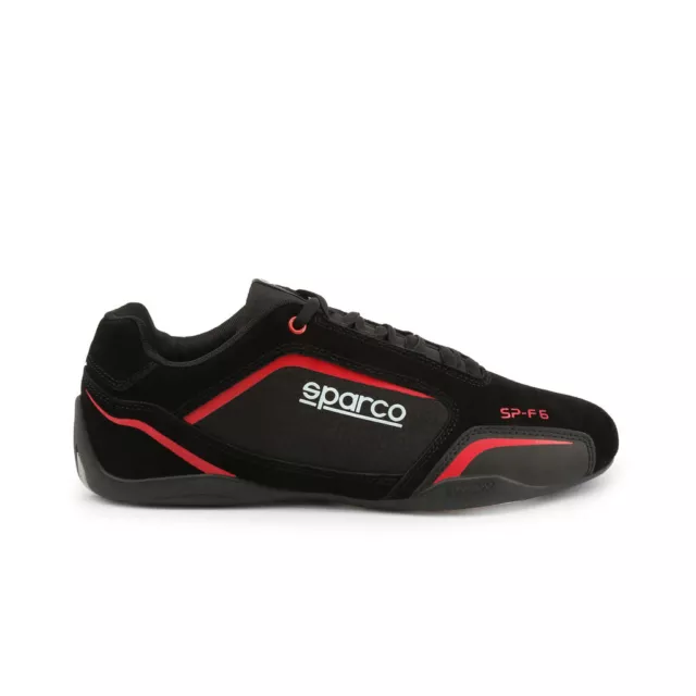 SPARCO SP-F6 black red Motor Sports Racing Driving Trainers Sneakers logo Shoes